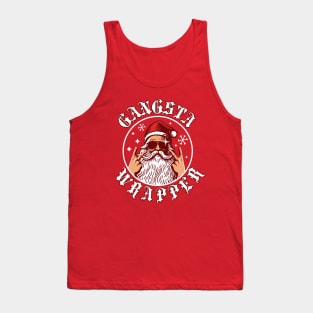 Gangsta Wrapper - Funny Santa Claus Tank Top